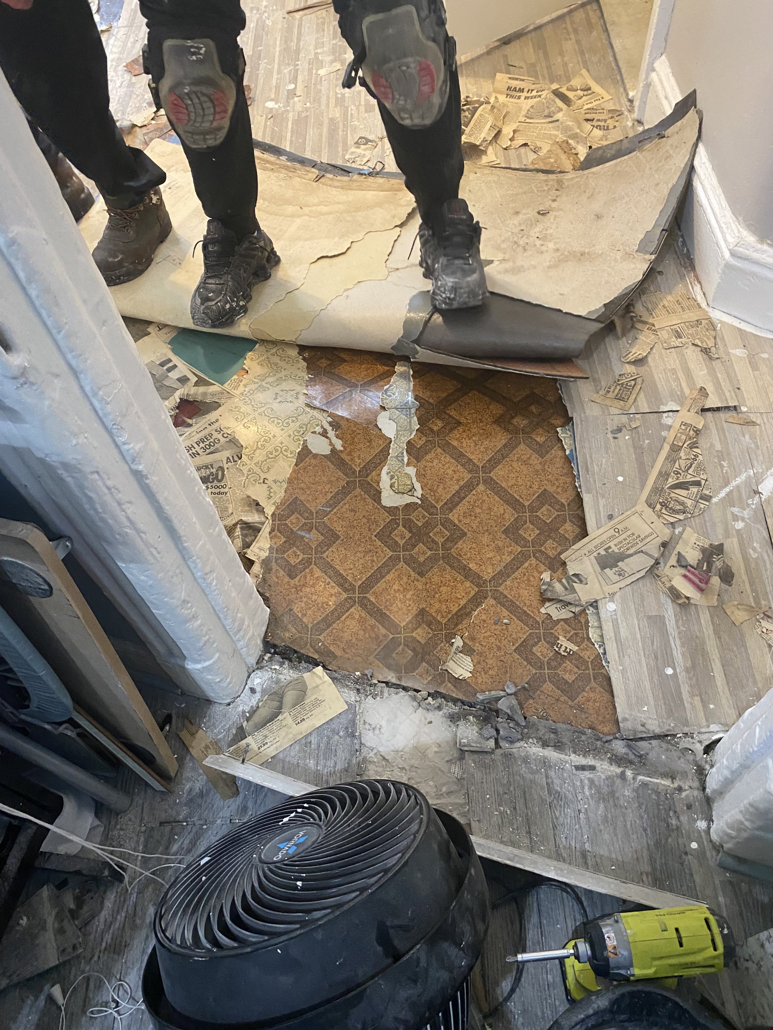 Kitchen Flooring Removal