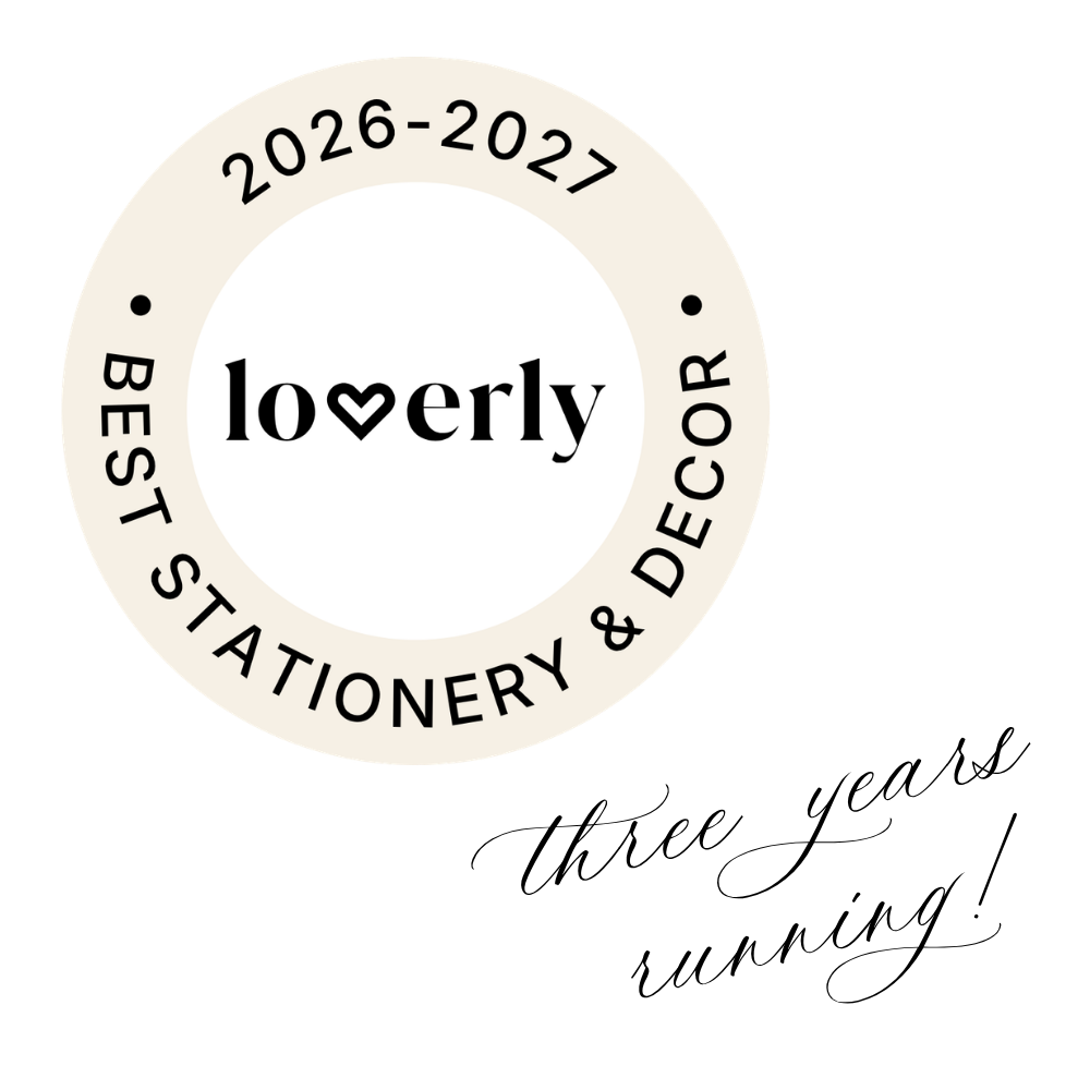 Logo for 'Loverly', a stationery and decor brand, with years 2026-2027, featuring circular text "Best Stationery & Decor"