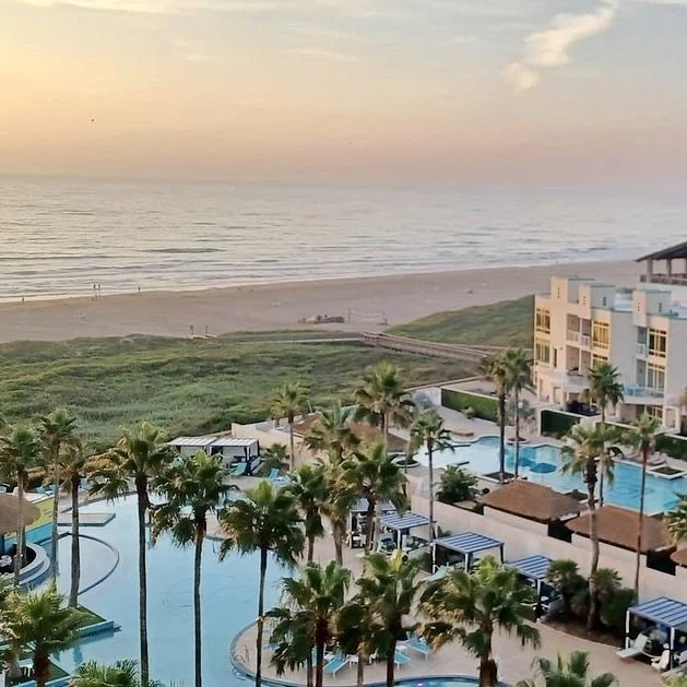 South Padre Island beach resort near Starship launch viewing area