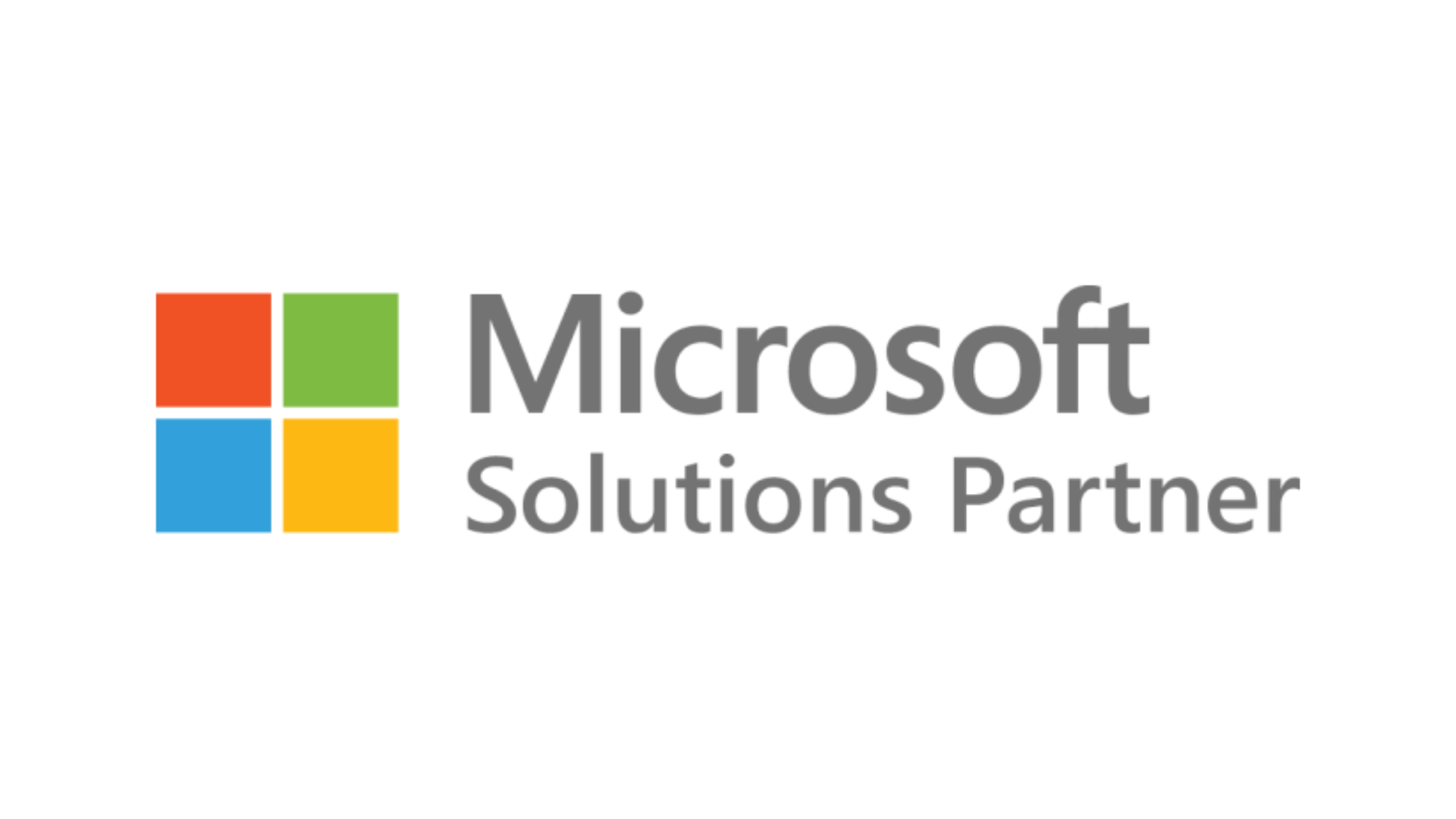 Microsoft Solutions Partner logo with four colorful squares and text