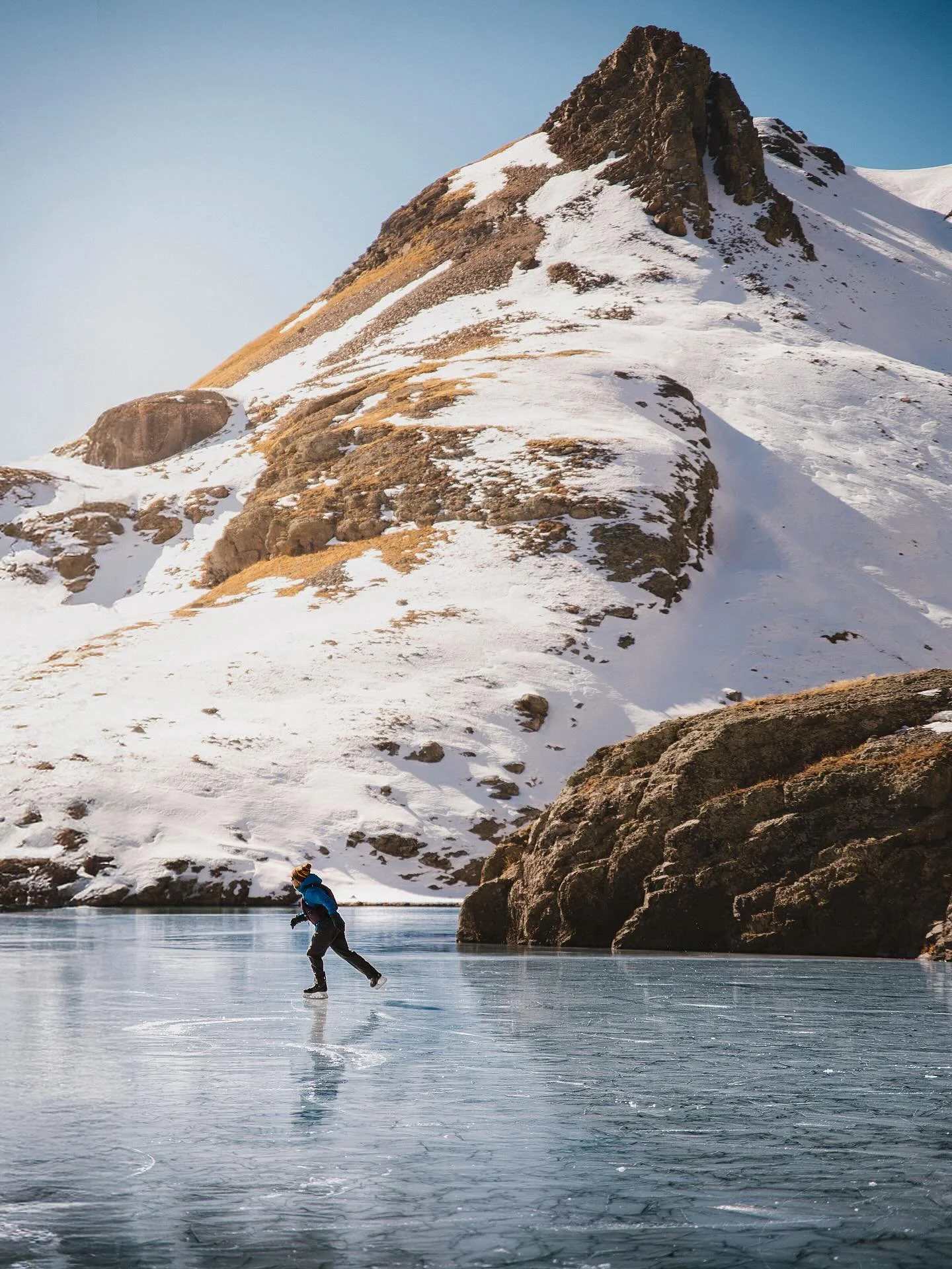 I like my ice skateable and on alpine lakes. 
 
This photo was taken on an alpine lake on public land, by a girl whose grandmother immigrated from Mexico. 
EVERYTHING. IS. POLITICAL.