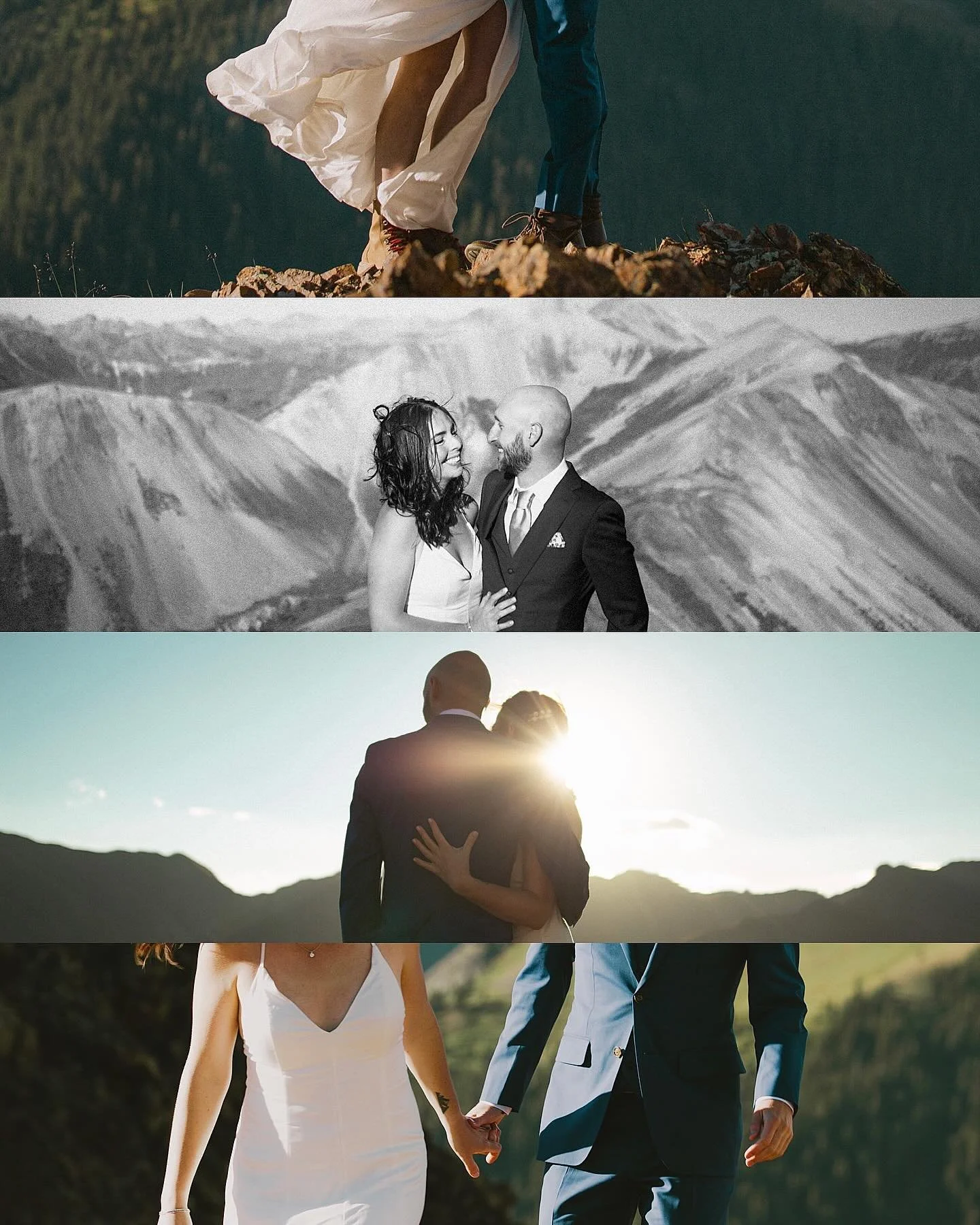 The details people think don&rsquo;t matter are the ones I can&rsquo;t stop thinking about.

The way her dress caught the wind right at the ridge line. The hiking boots under flowy white silk. His hand holding hers in the early morning light. 

Some 