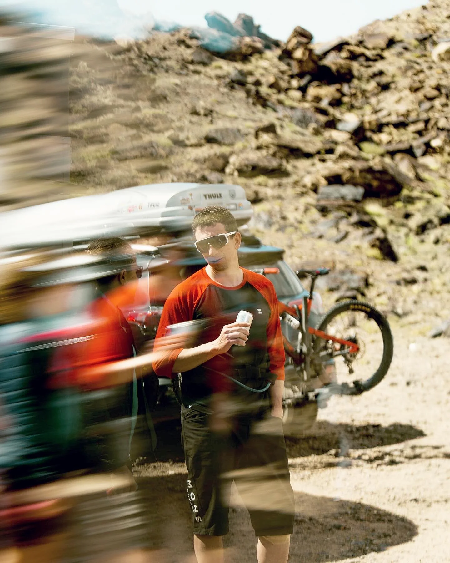 Escaped the snow for some desert time with good friends. 🏜️ Saw a scorpion the size of my hand at our campsite 🦂 Got to run and bike and yap with one of my best gal pals 👯&zwj;♀️ and saw a rainbow at camp 🌈 

Happy to have this place so close to 