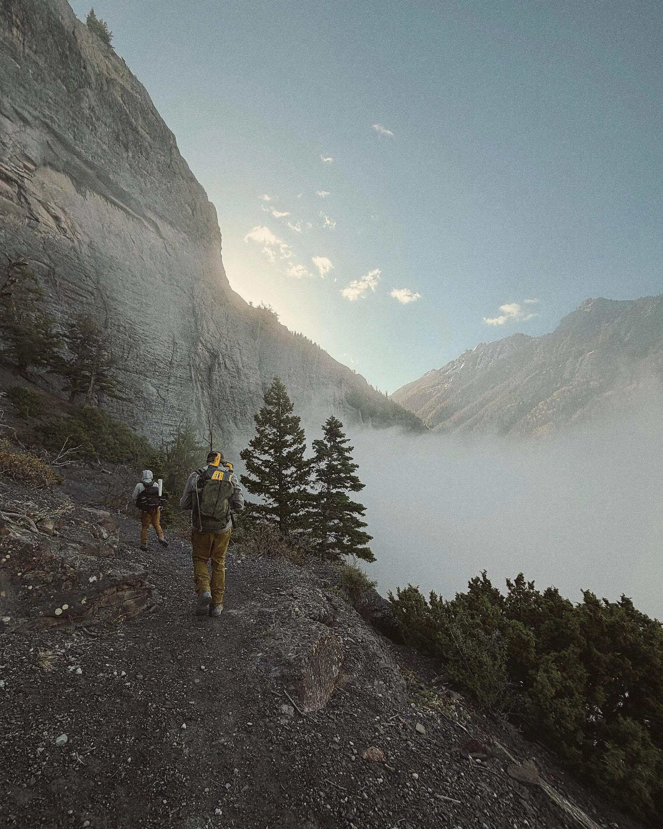Last week I got to tag along with @anthrocene_contracting to photograph the work they&rsquo;re doing out on the Bear Creek Trail &mdash; hauling massive rocks out of steep, exposed terrain to rebuild and reinforce one of the most dramatic sections of