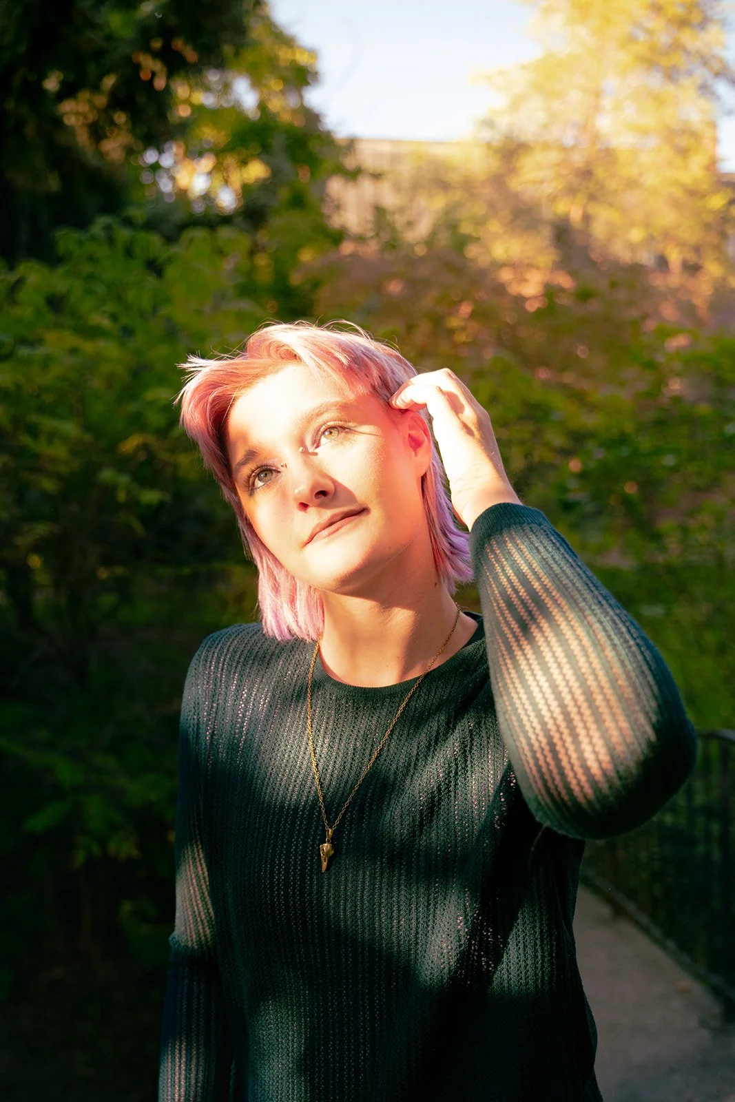 Evan soaking in the sun