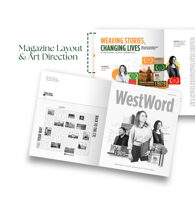 Open WestWord magazine featuring articles about storytelling & change.