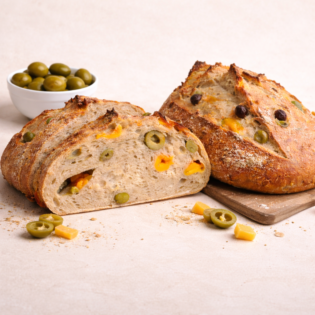 The Mediterranean Loaf (Olives and Cheddar)