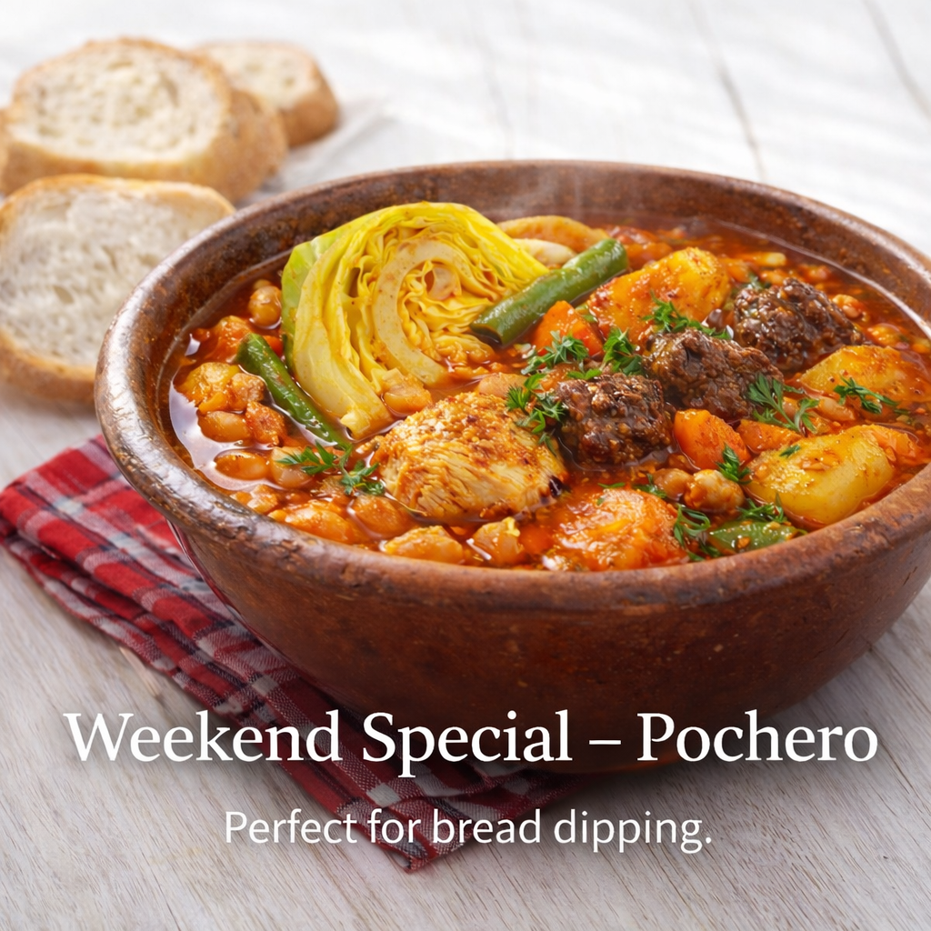 Smoky Beef Pochero & Grilled Plantain Stew