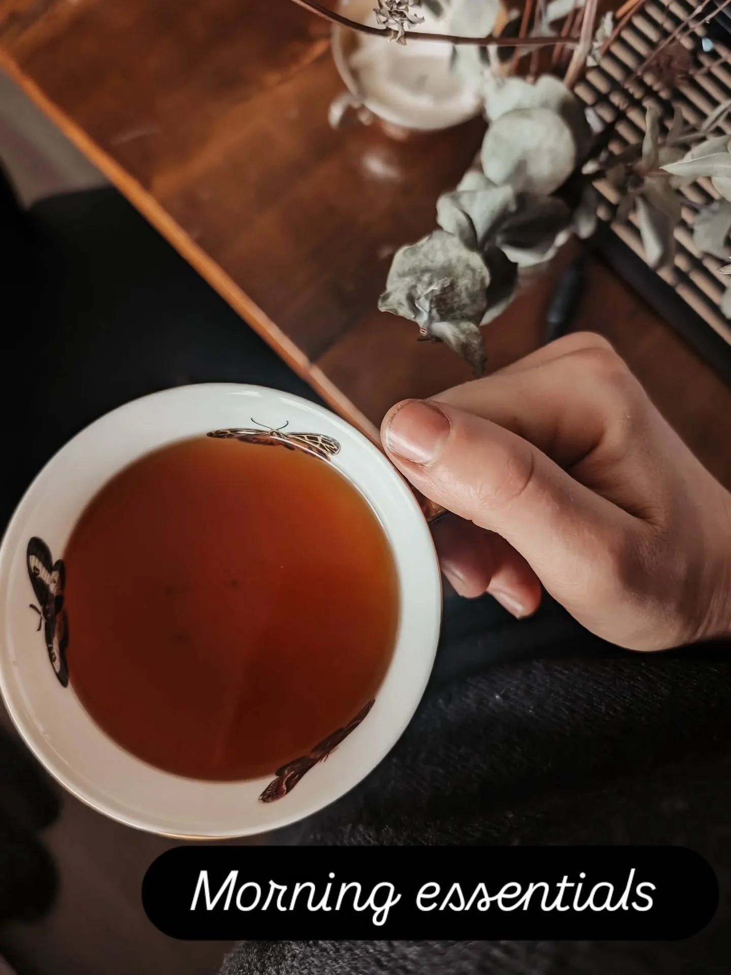 Too often the day doesn't start perfectly and we really can't control the weather. But at least I can make myself a cup of tea and get my butt outdoors to bring myself into the present moment. 

Sometimes it's enough to be grateful for the little thi