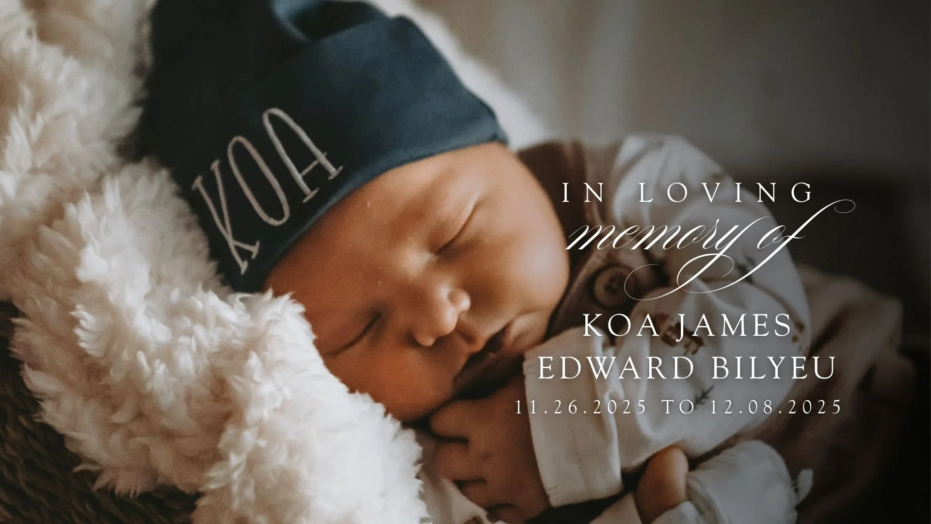 Koa James Edward Bilyeu (Heaven Bound)