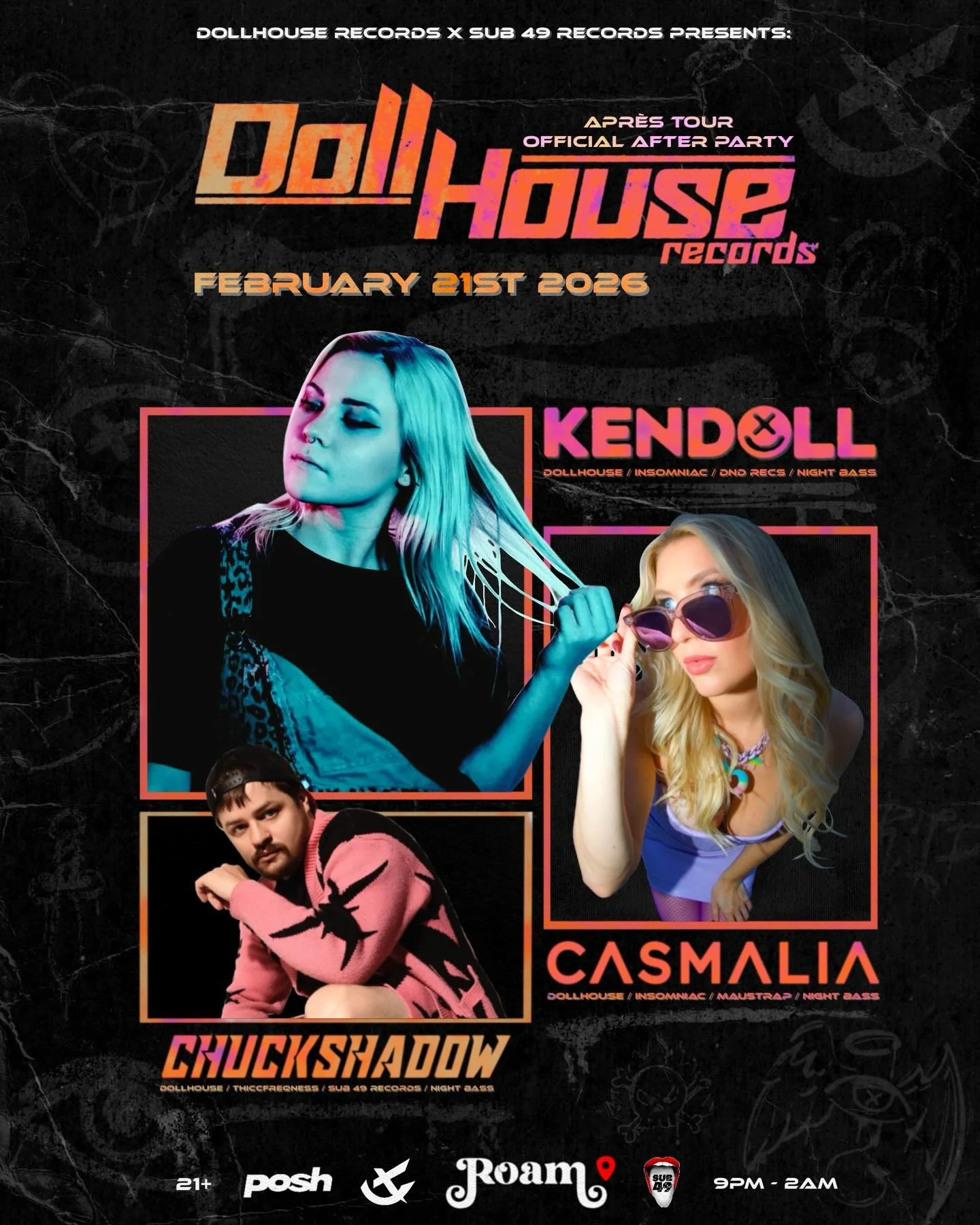 SEATTLE FAM BIG NEWS! Announcing the official after party at @roambarseattle for one of the most exciting apr&egrave;s mountain parties I could announce on this tour (vague posting but UR FAVE MOUNTAIN IN WA). Stoked to announce @casmaliamusic &amp; 