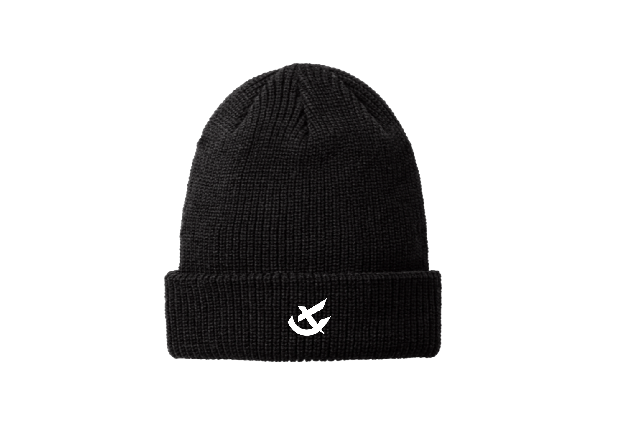 BLACK SMILEY BEANIE