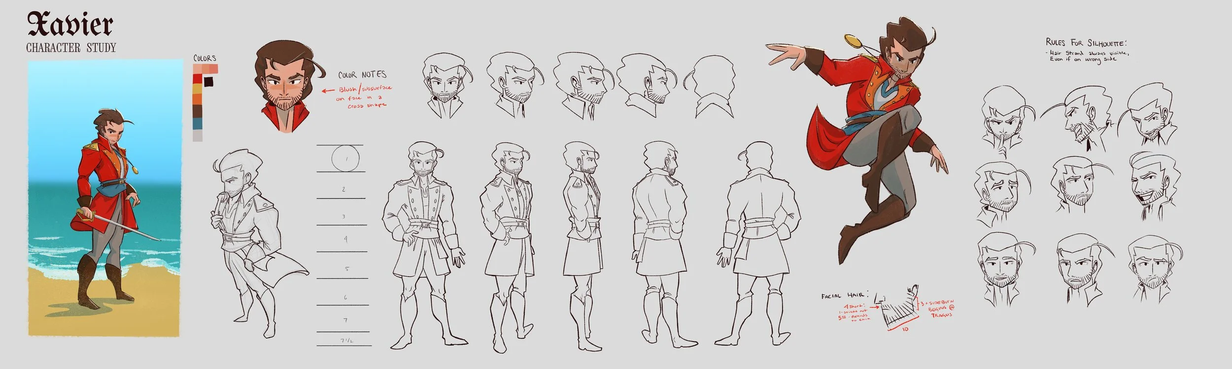 Xavier - Character Study Sheet