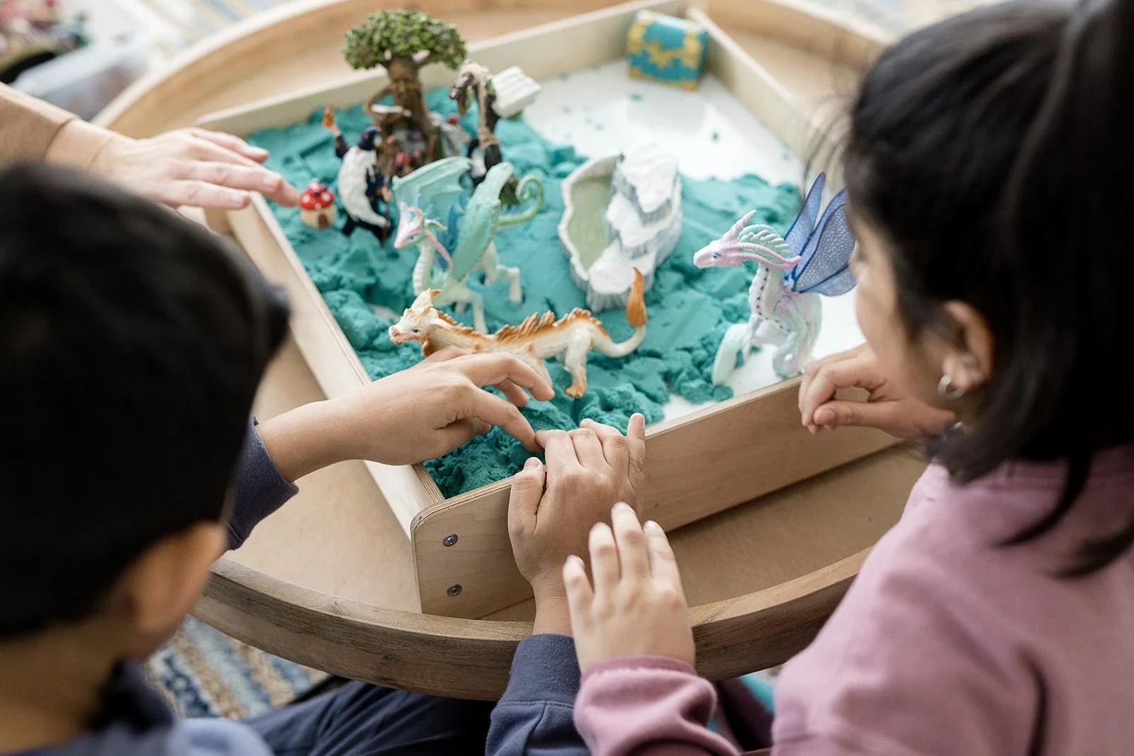 Children exploring emotions through play-based child therapy at Ten Psychology in Calgary