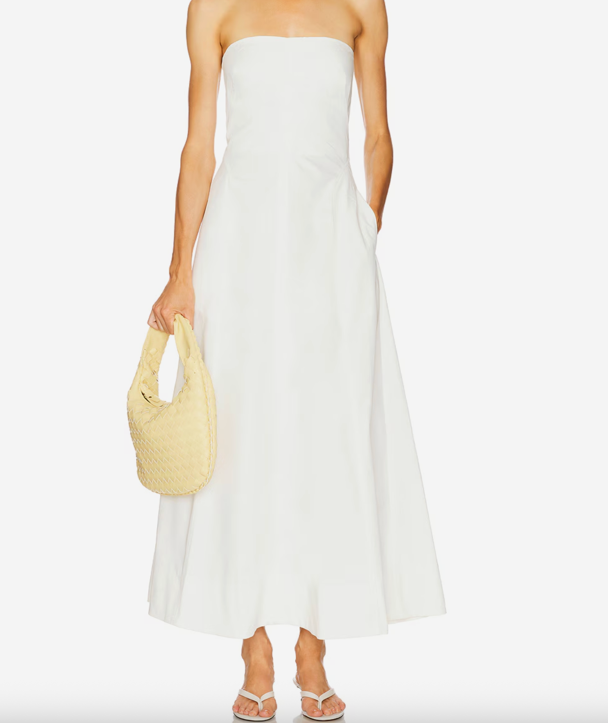 Sculpted Cotton Strapless Dress
-- Brand: St. Agni
51% organic cotton, 46% cotton, 3% elastane