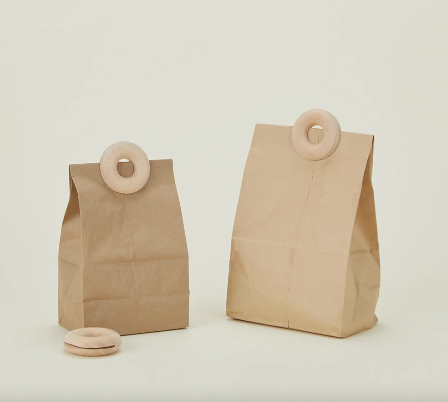 Round Wooden Bag Clips, Set of 3 (Copy)