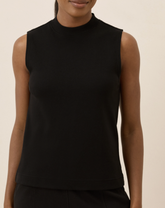 Organic Airplane Mock Neck Shell
-- Brand: Pact
100% organic cotton knit