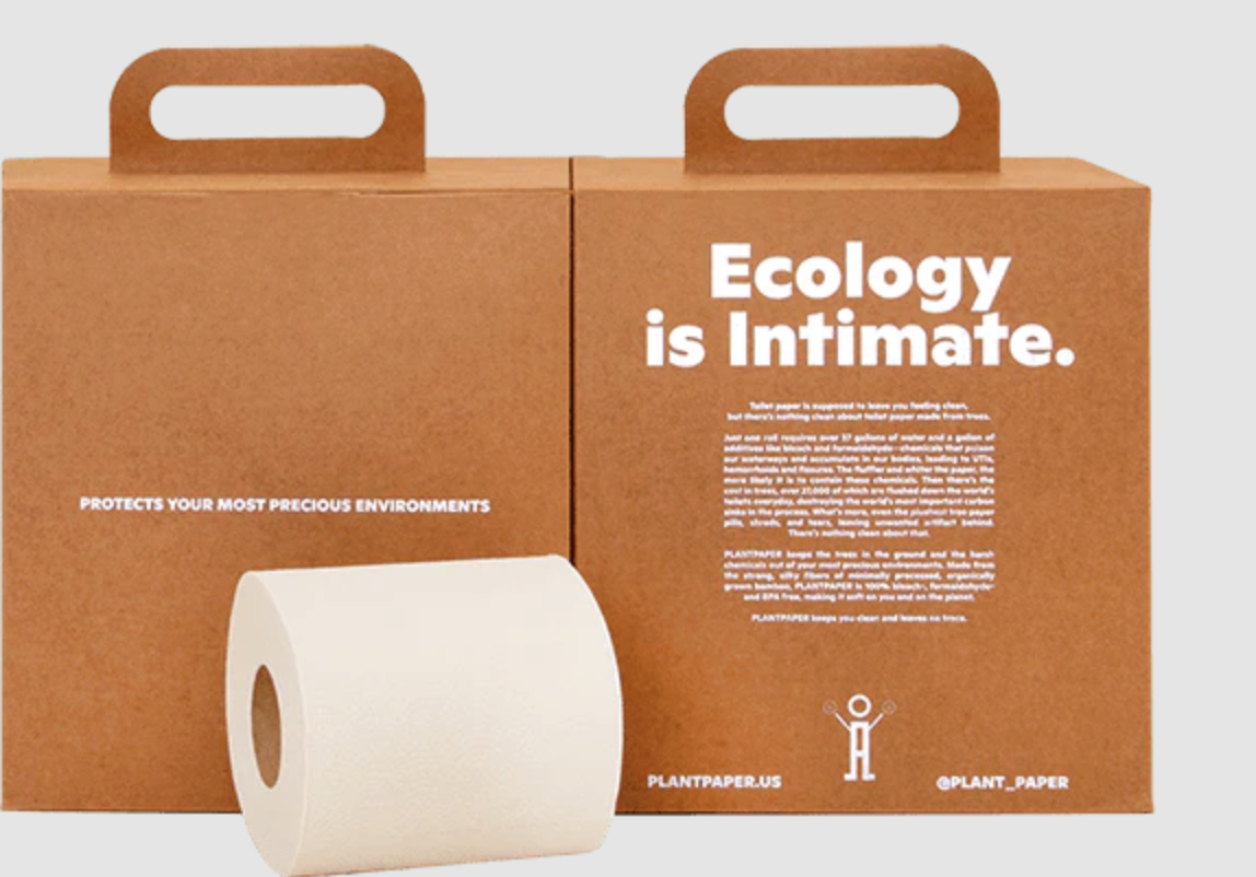Tree-free, toxin-free, toilet paper.
Made from 3-ply, silky soft FSC® Certified bamboo. Delivered in 100% plastic-free packaging.
Brand: Plant Paper