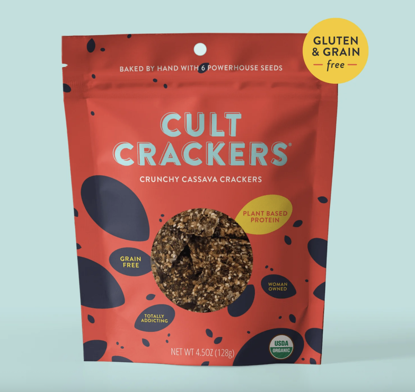 Cult Crackers
Gluten-free, Grain-free, Organic