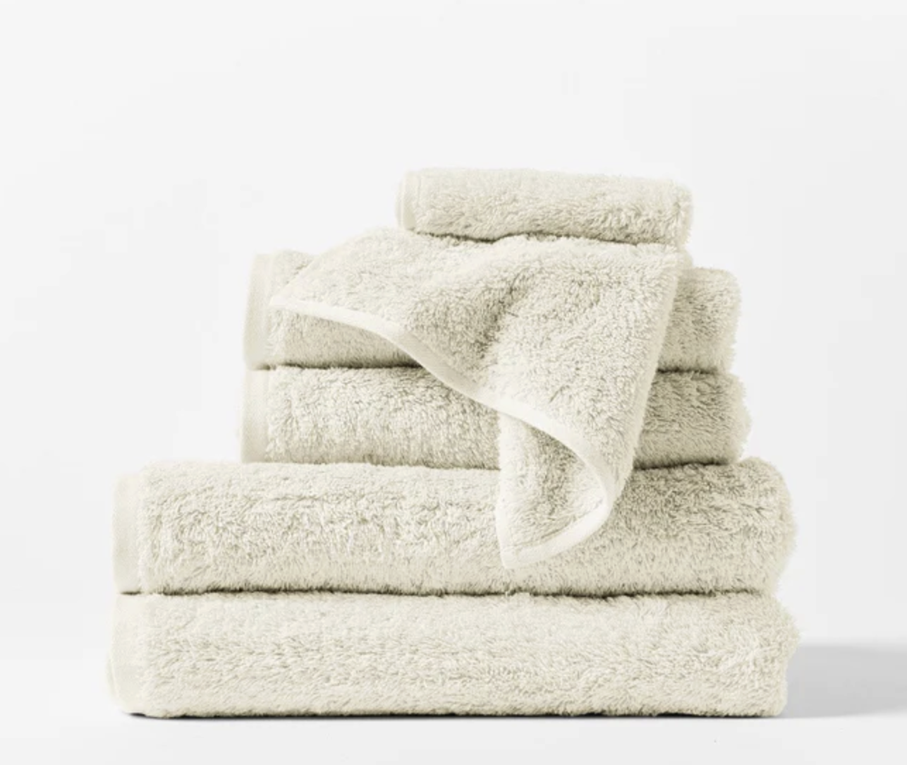 Coyuchi Cloud Loom Organic Towels, 6 Piece Set (Undyed), 100% Organic Cotton,
GOTS & Made Safe Certified