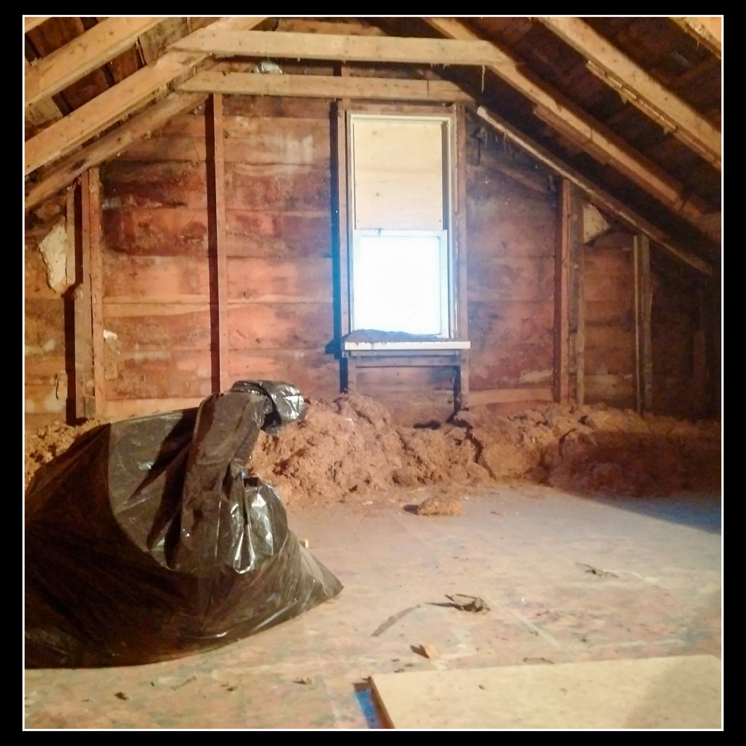Original flax stubble insulation