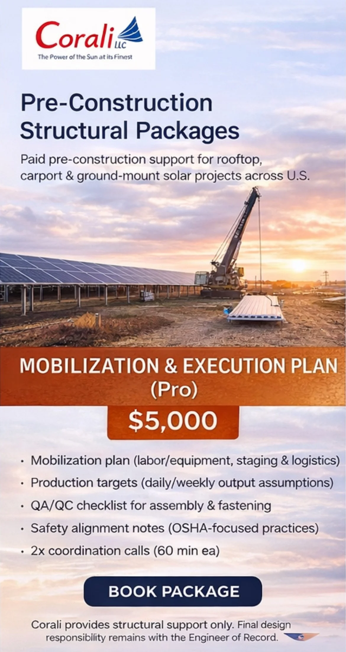 Pre-Construction Structural Package.