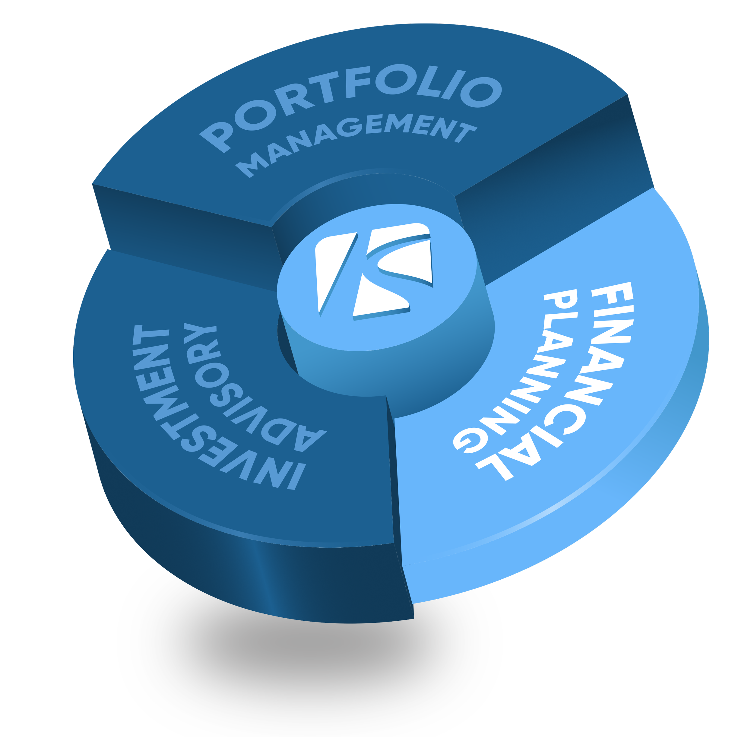 Advisor reviewing financial projections and planning scenarios