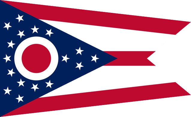 Ohio state flag representing Remote Online Notary services in Ohio