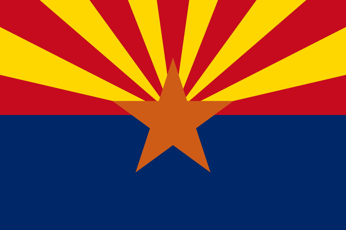 Arizona state flag representing Remote Online Notary services in Arizona