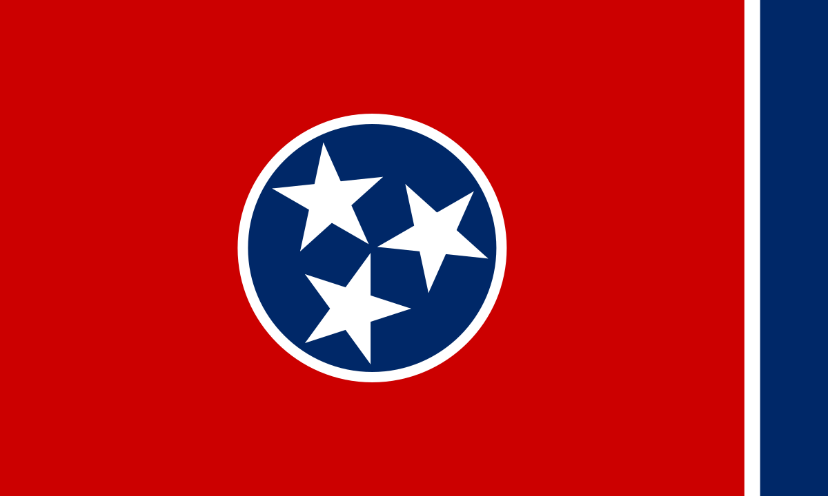 Tennessee state flag representing Remote Online Notary services in Tennessee