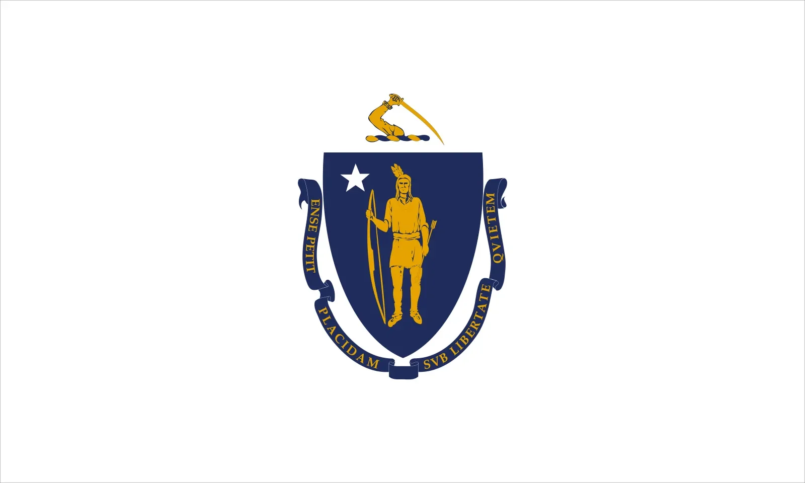 Massachusetts state flag representing Remote Online Notary services in Massachusetts