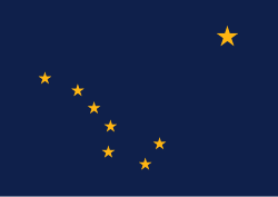 Alaska state flag representing Remote Online Notary services in Alaska