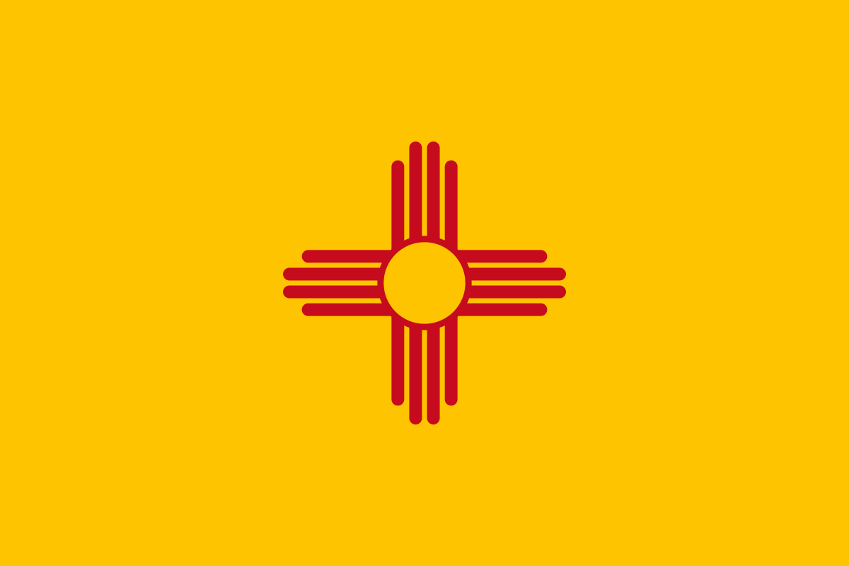 New Mexico state flag representing Remote Online Notary services in New Mexico
