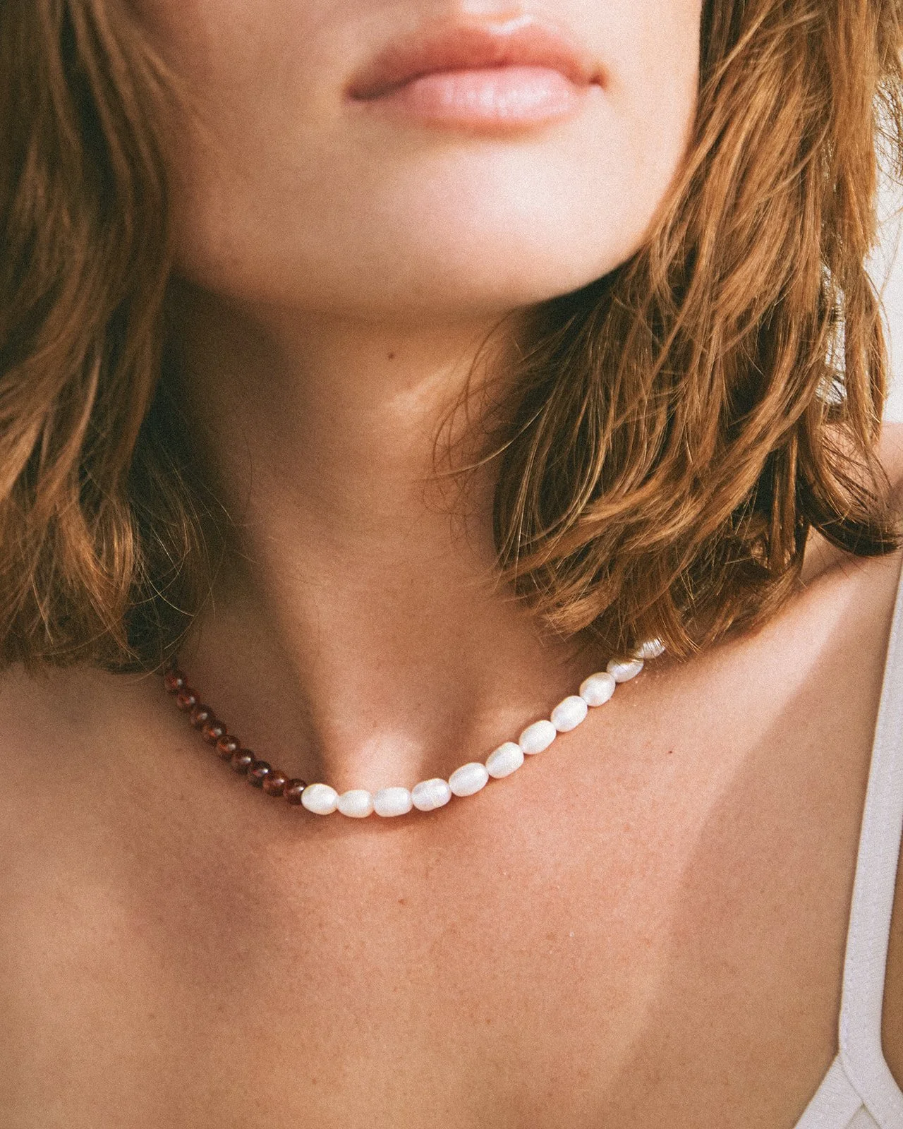 Amber Strand Necklace