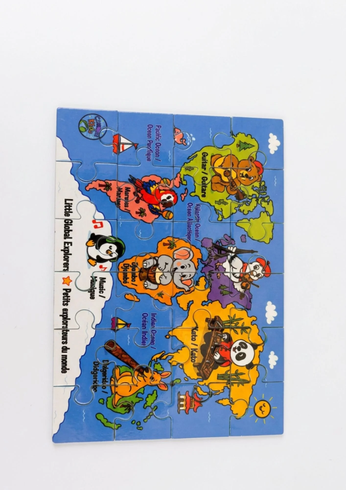 Mini puzzle bilingue français-anglais pour enfants – 24 pièces
