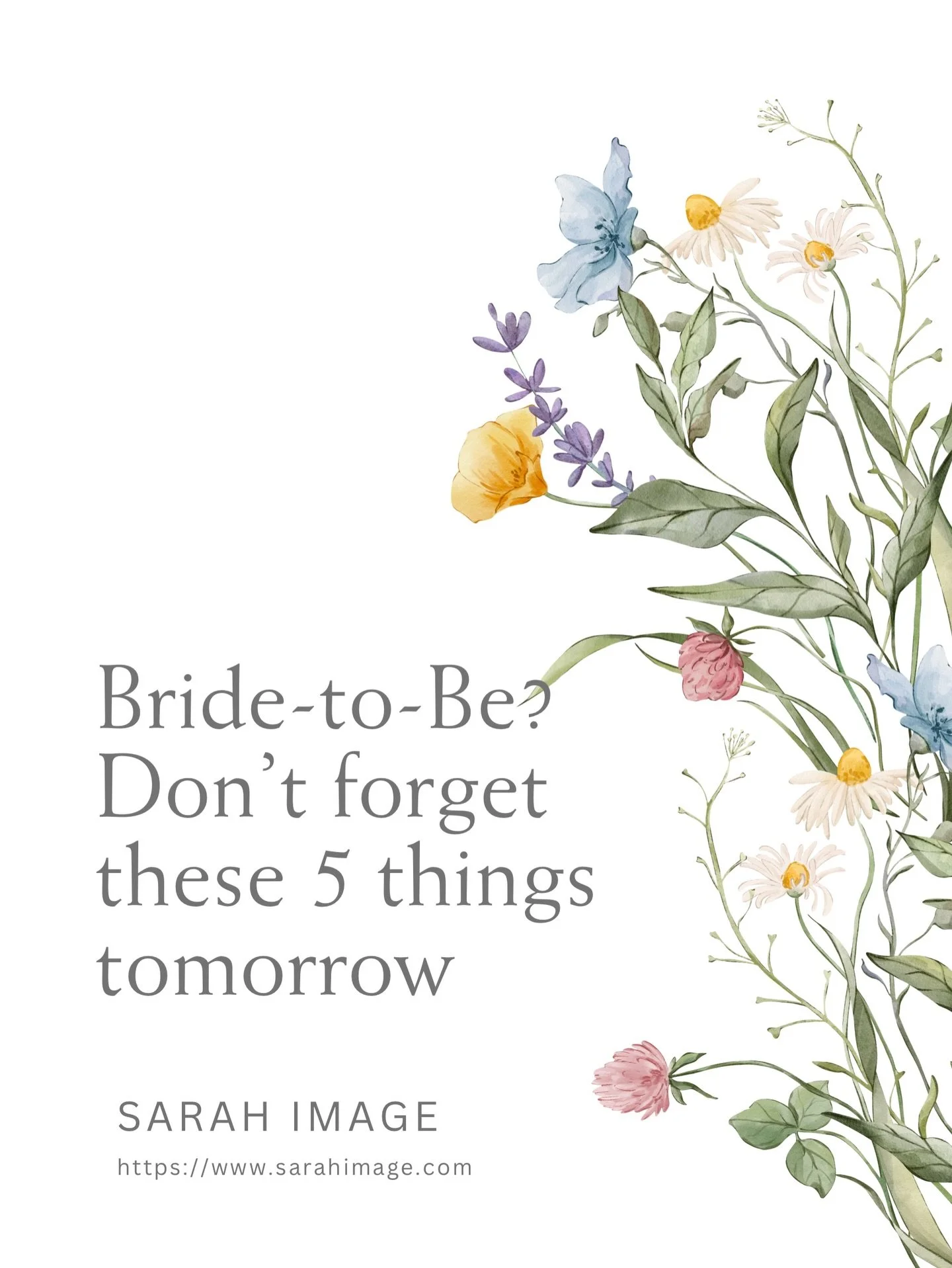 To my beautiful bride &mdash; this one&lsquo;s for you 🤍

Your wedding morning should feel magical, 
not rushed. Here are 5 simple things to 
prep the night before so we can focus on 
making you glow ✨

Sending this to all my brides the night before