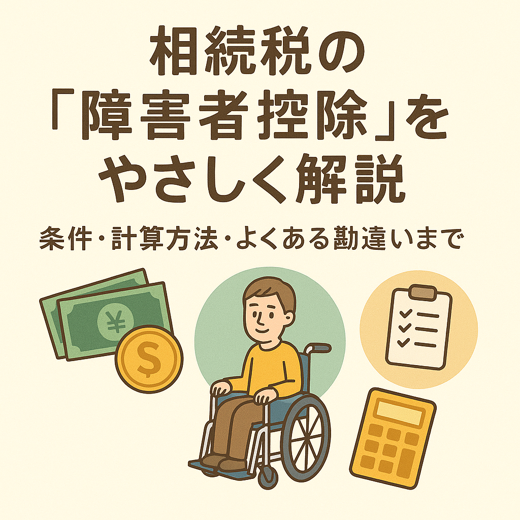 【初心者向け】相続税の「障害者控除」をやさしく解説｜条件・計算方法・よくある勘違いまで
