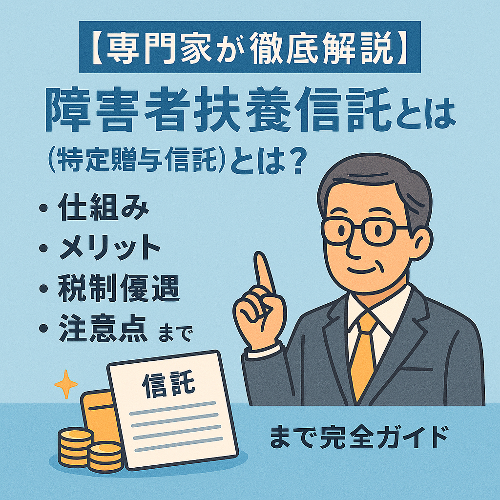 【専門家が徹底解説】障害者扶養信託（特定贈与信託）とは？仕組み・メリット・税制優遇・注意点まで完全ガイド