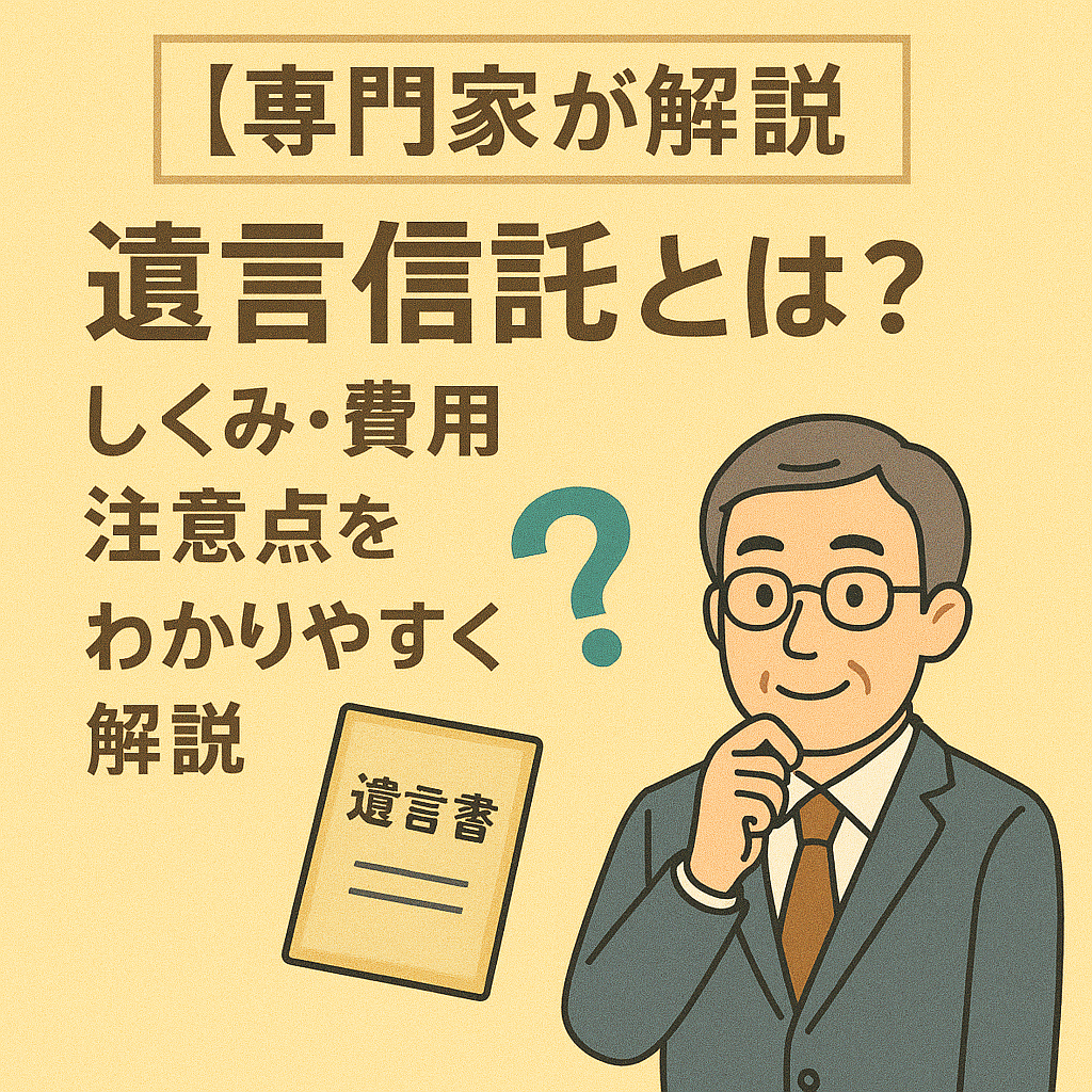 【専門家が解説】遺言信託とは？しくみ・費用・注意点をわかりやすく解説｜遺言書との違いも徹底比較
