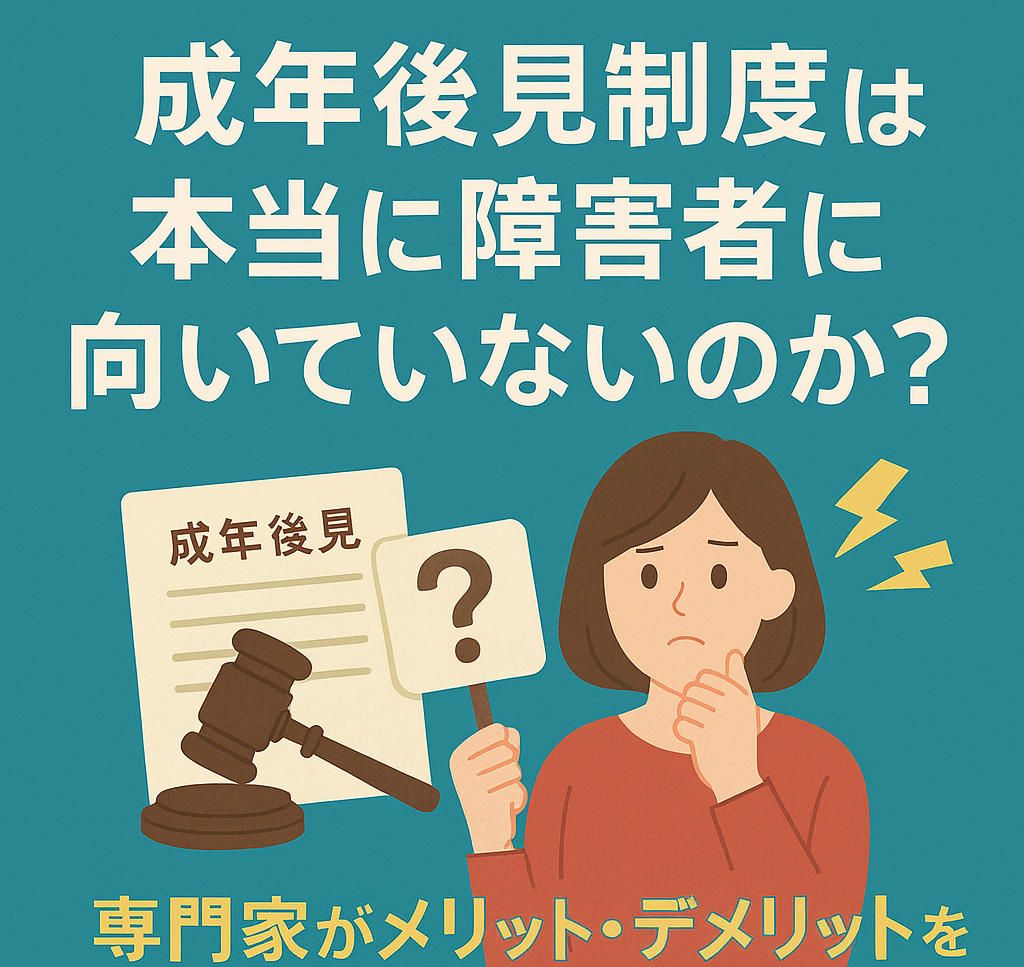 【衝撃の事実】成年後見制度は本当に障害者に向いていないのか？専門家がメリット・デメリットを徹底解説