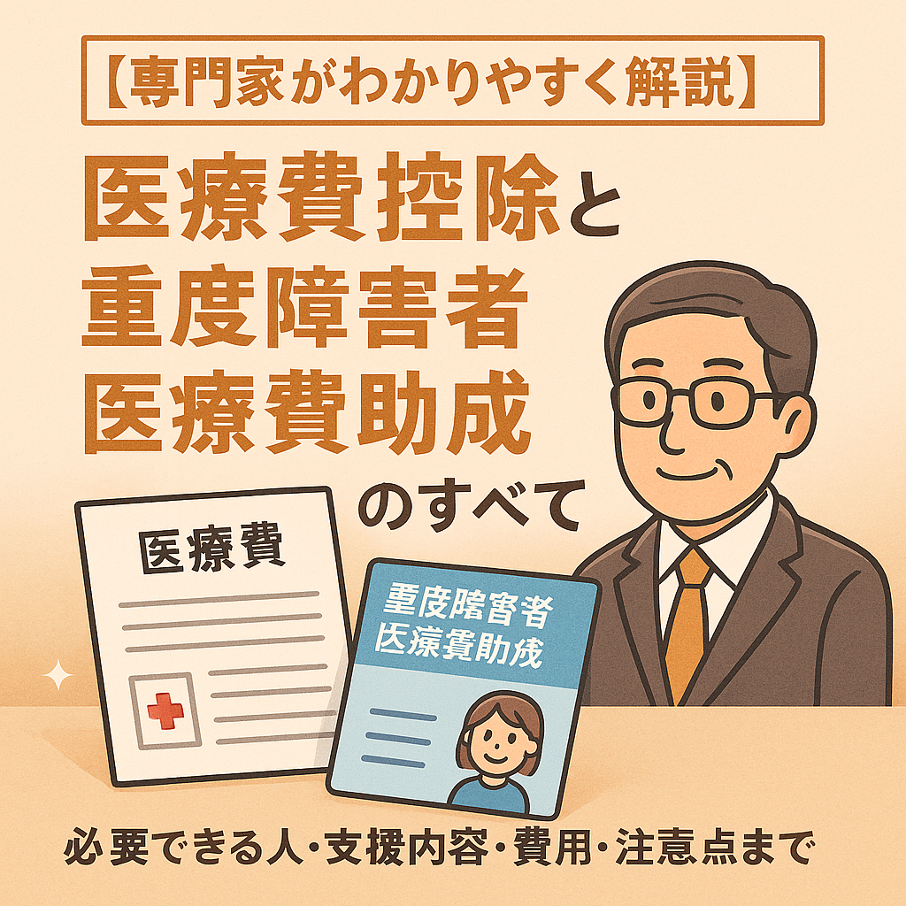 【専門家がわかりやすく解説】医療費控除と重度障害者医療費助成のすべて
