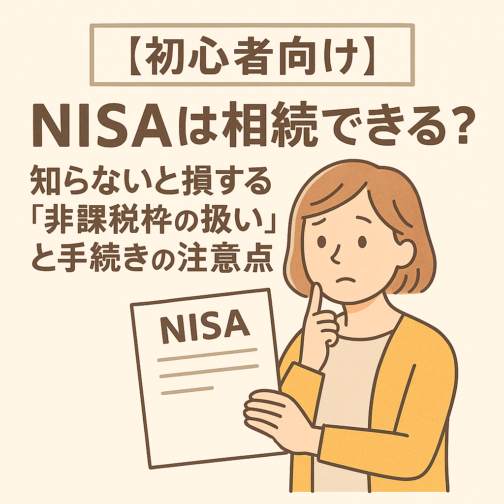 【初心者向け】NISAは相続できる？知らないと損する「非課税枠の扱い」と手続きの注意点