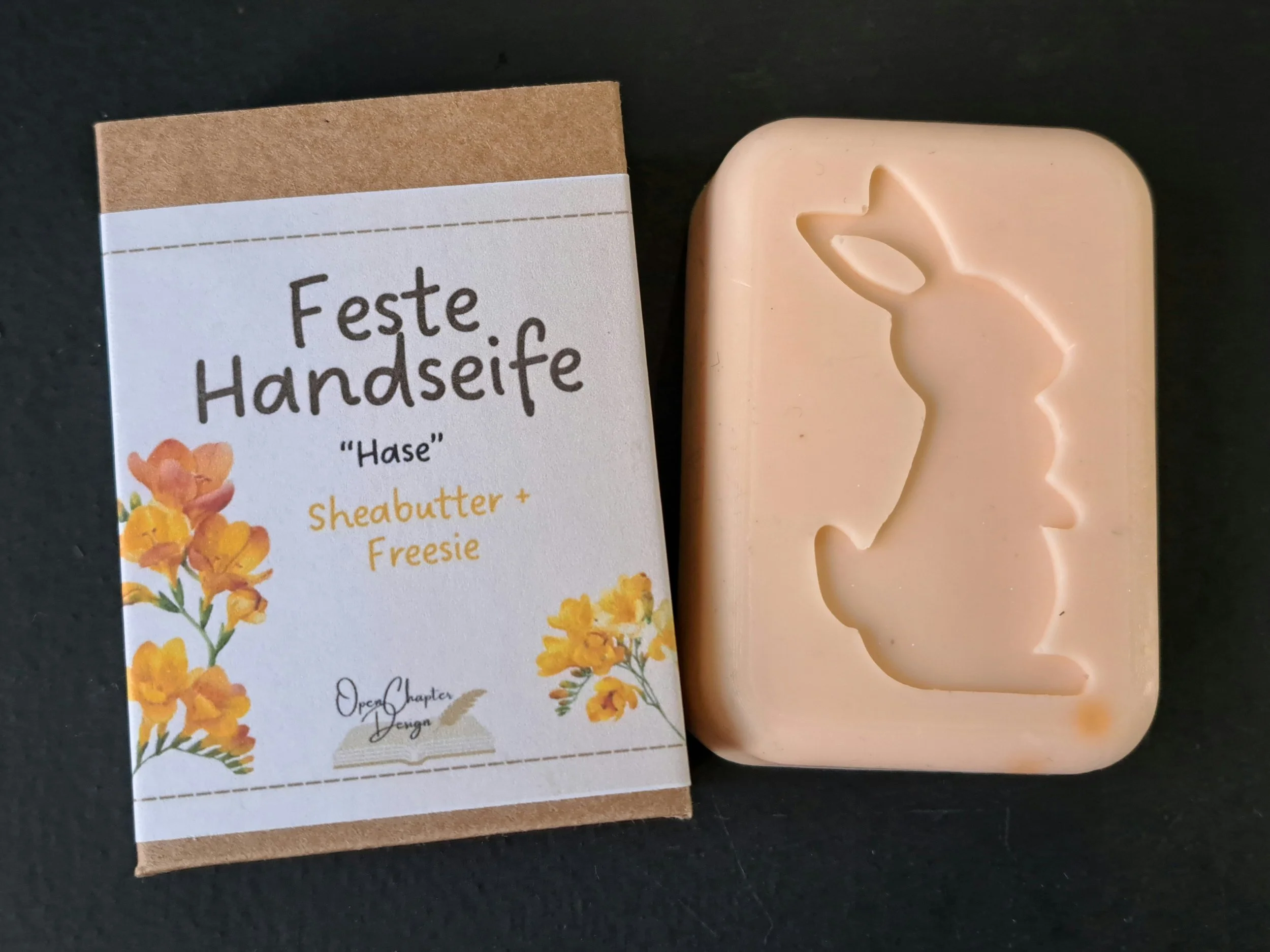 feste Handseife Freesie, in Form "Hase"