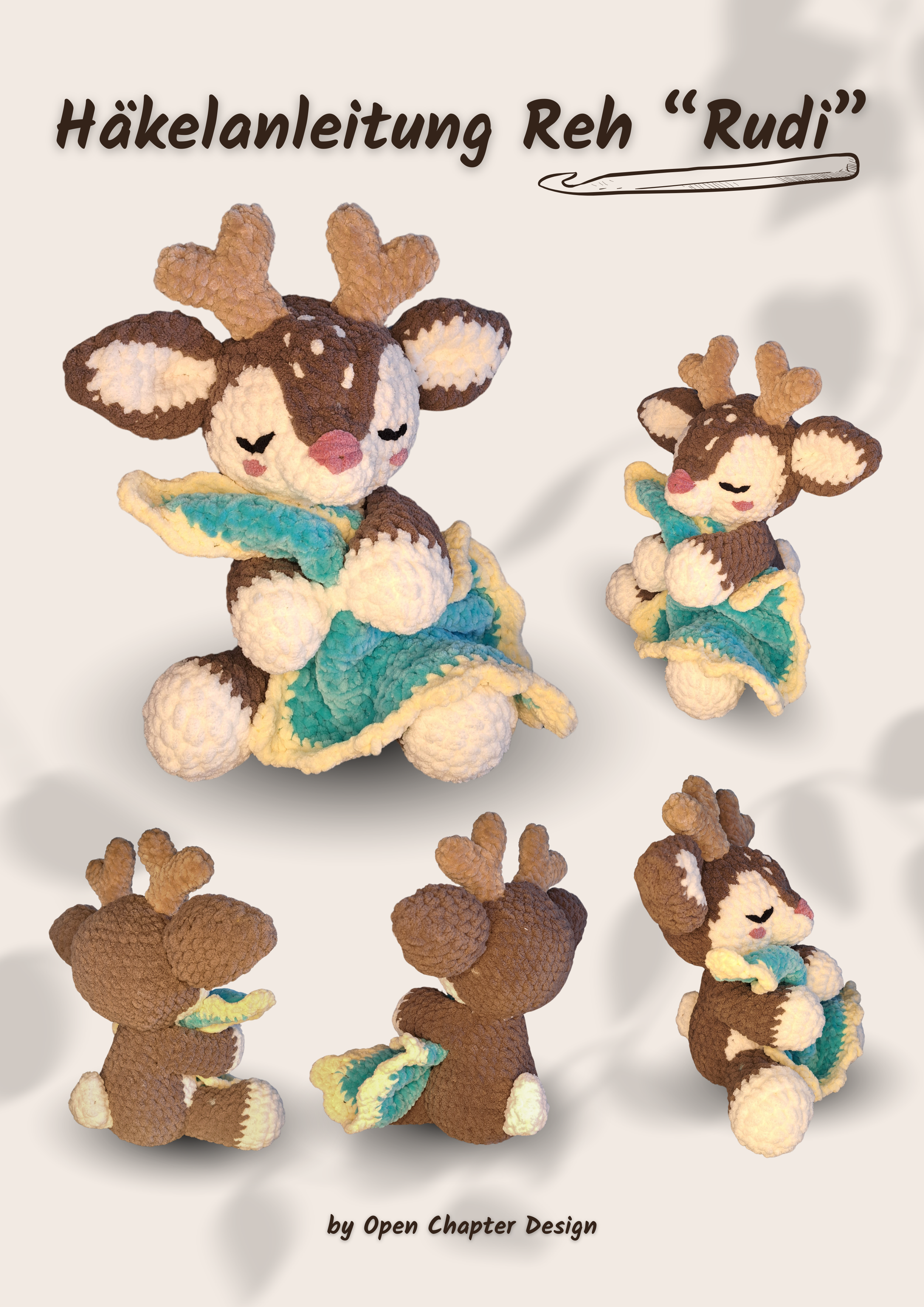 Häkelanleitung Reh "Rudi"