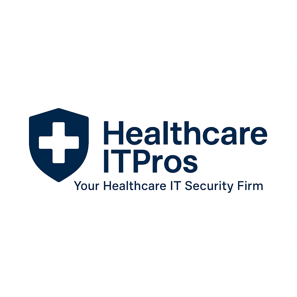 Healthcare IT Pros logo, representing a HIPAA-focused healthcare IT security and support firm serving medical and dental practices across Long Island, NY.