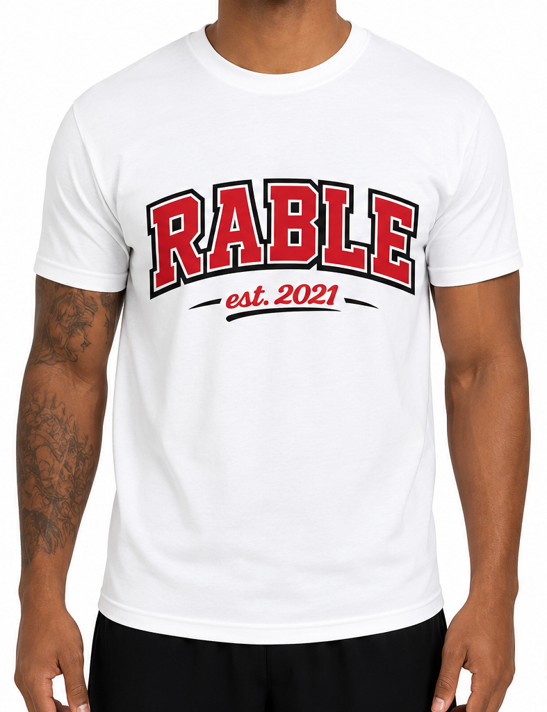White Collegiate RABLE Shirt