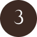 Brown circle with the number 3 written inside