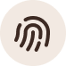 Fingerprint icon on a beige background