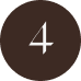 Number 4 on a brown background