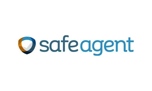 Logo of SafeGuard with a shield icon and the text "safe agent"